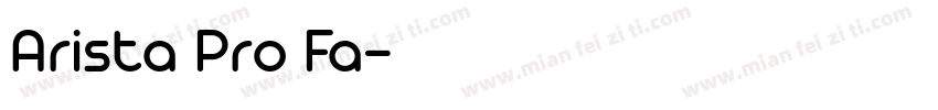 Arista Pro Fa字体转换